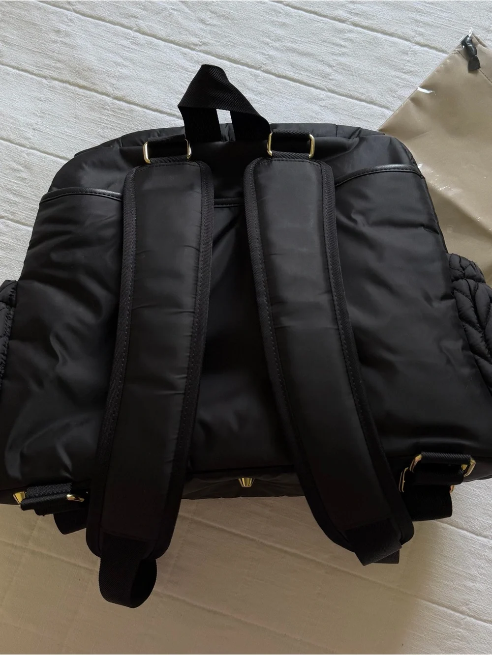 Happ Levy Black Quilted Backpack Diaper Bag - Picture 6 of 7